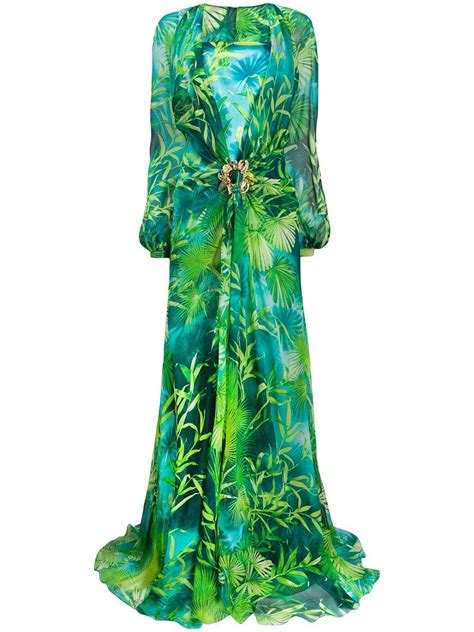 abito verde jlo versace|green jungle versace dress.